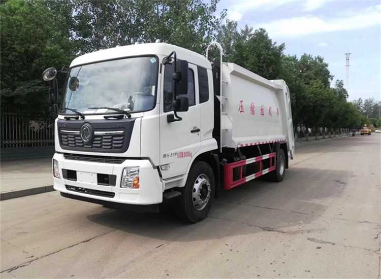 Dongfeng Tianjin 14 square Euro 5 compressed garbage truck