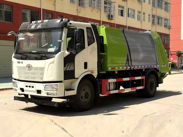 Hot sale Jiefang 14 cubic meter compression garbage truck